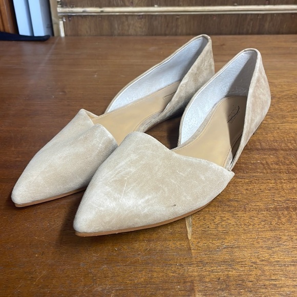 J. Crew Factory Shoes - JCrew Factory Womens Zoe suede d'Orsay flats Item F5310 Used